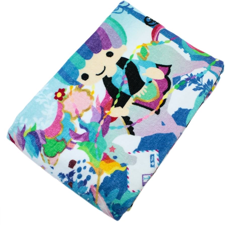 Amazon｜バスタオル キキララ×ホラグチカヨ 郵便屋さん サンリオ